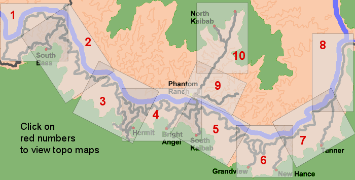 Map of canyon